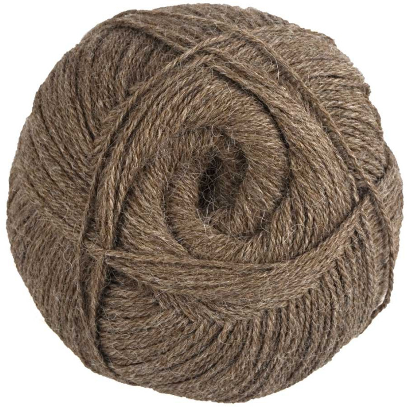 Castaño Jaspeado - 100% Alpaca - Hilo fino - 100 gr.