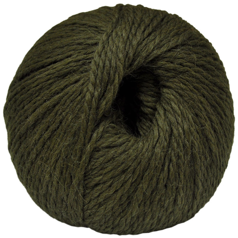 Lana de Alpaca y Oveja - Verde caqui - 100 gr.