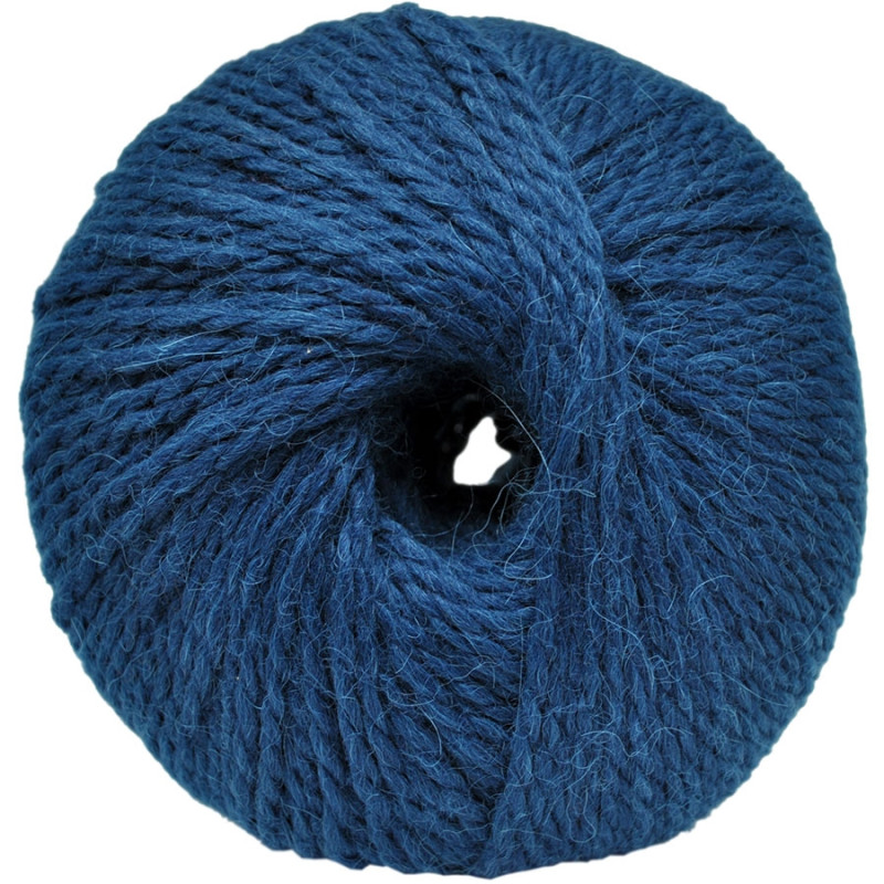 Lana de Alpaca y Oveja - Azul- 100 gr.