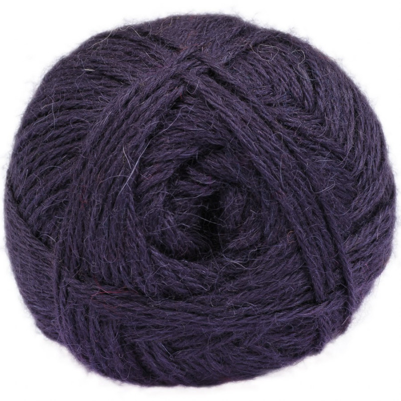 Violeta - 100% baby llama - hilo grueso - 100 gr.