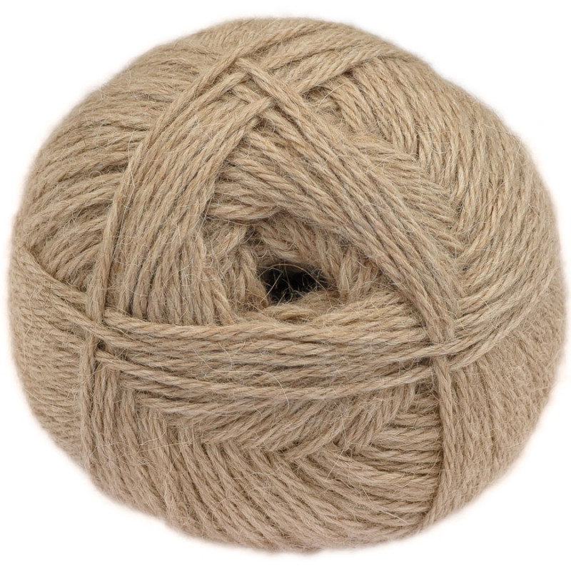 Beige - 100% baby llama - hilo grueso - 100 gr.