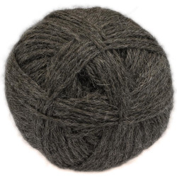 Gris - 100% baby llama - hilo grueso - 100 gr.