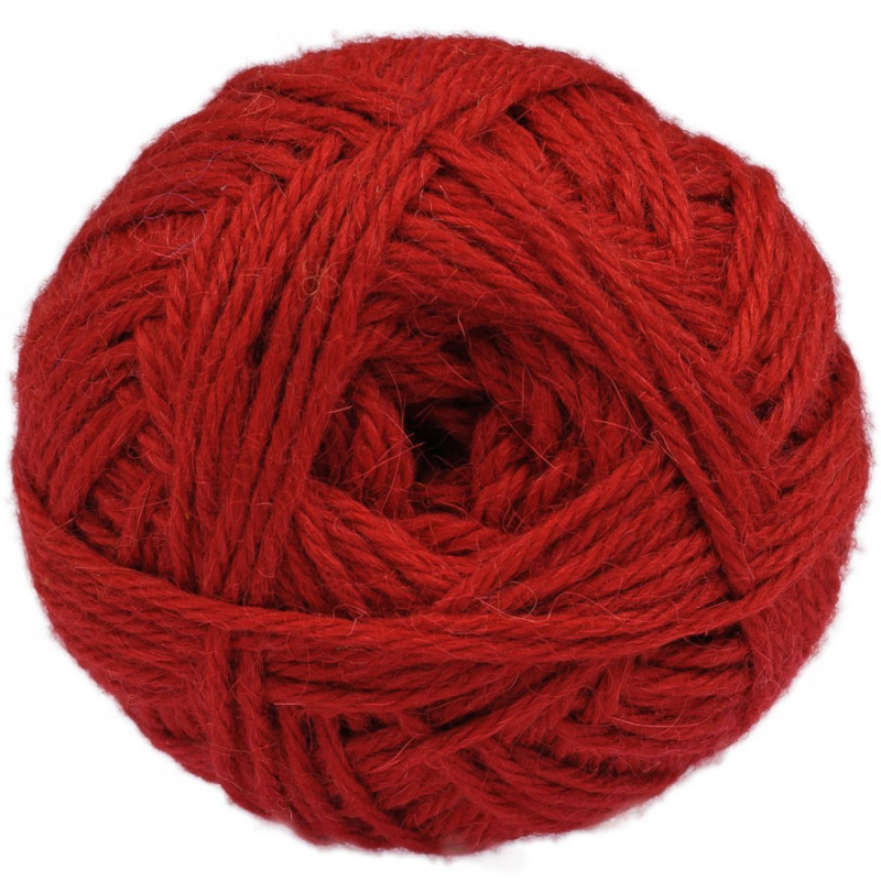 Rojo - Baby Llama/Merino - Bulky - 100 gr.