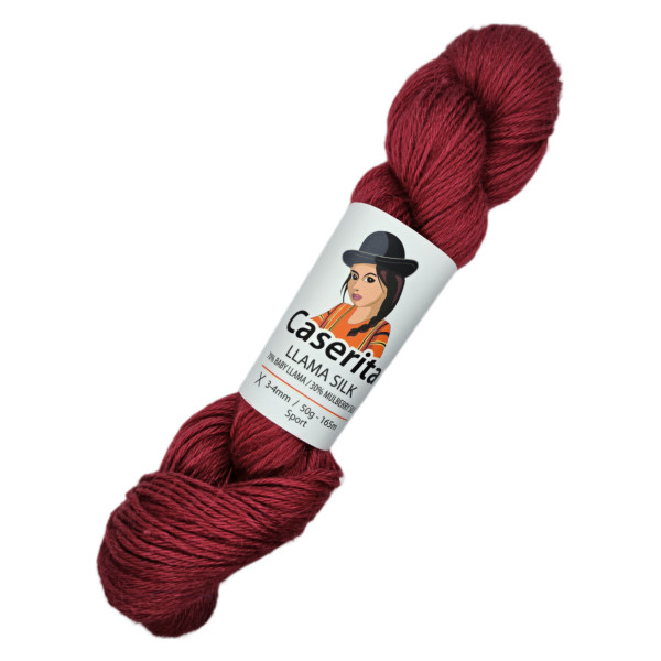 Rojo - Baby llama y Seda - 50 gr./165 m.