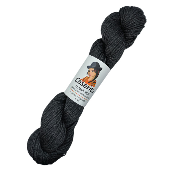 Gris oscuro - Baby llama y Seda - 50 gr./165 m.