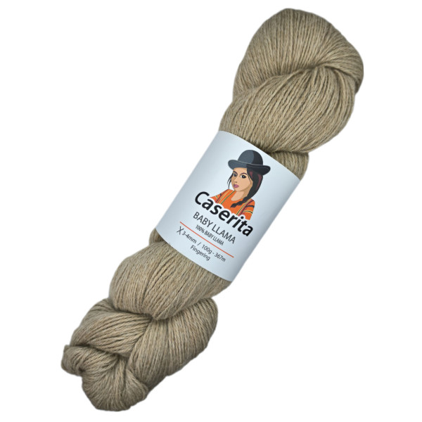 Beige - 100% baby llama - 100 gr./367 m.