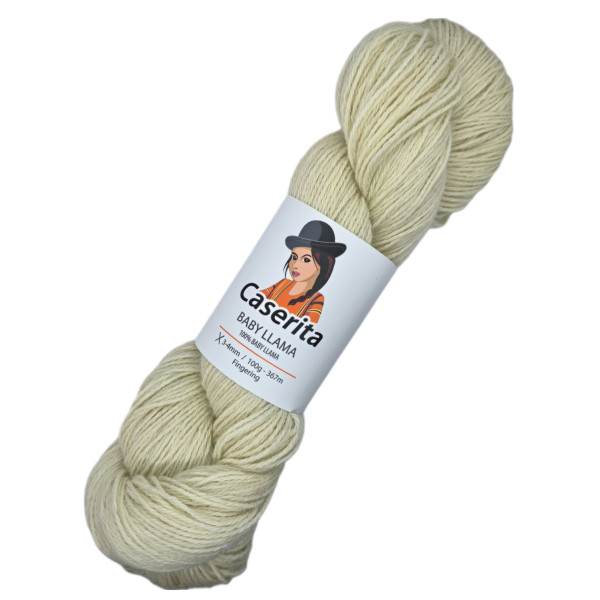 Blanco crudo - 100% baby llama - 100 gr./367 m.