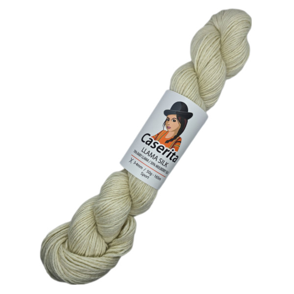 Blanco crudo - Baby llama y Seda - 50 gr./165 m.