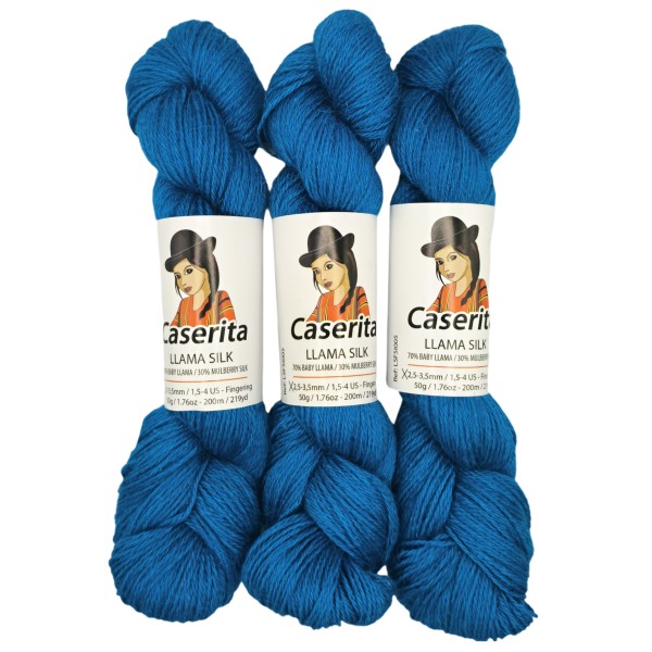 Azul oceano - Baby llama y Seda - 50 gr./200 m.