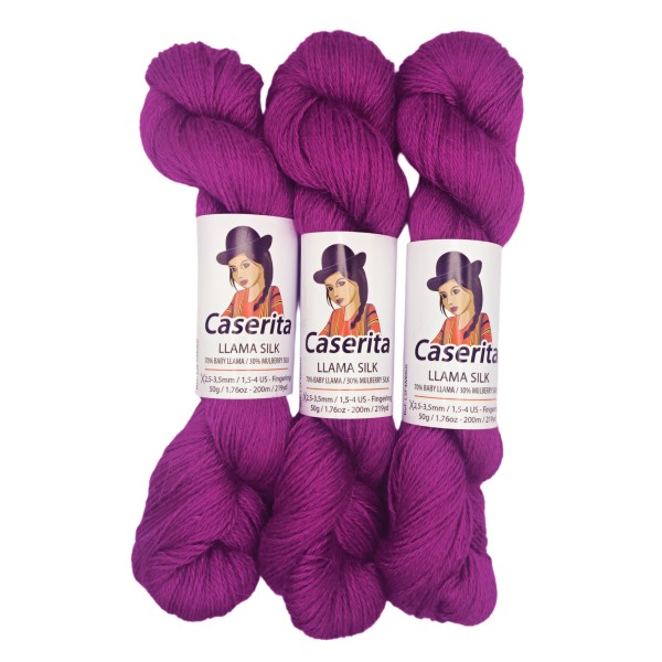 Violeta Magenta - Baby llama y Seda - 50 gr./200 m.
